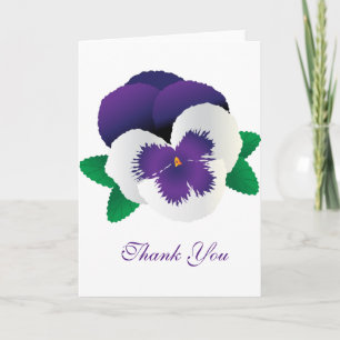 De Agradecimiento Tarjeta Pansy