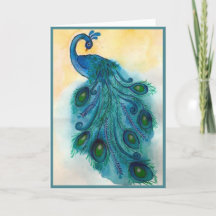 Tarjeta Peacock Gracias