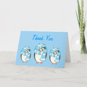 De Agradecimiento Tarjeta Penguin Gracias