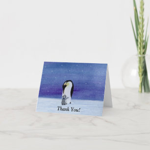De Agradecimiento Tarjeta Penguin Gracias