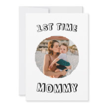 Tarjeta personalizada para mamá primeriza