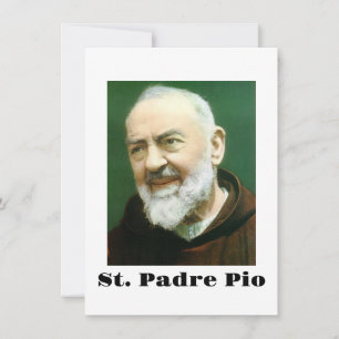 De Agradecimiento Tarjeta PIO St. PADRE