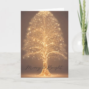 De Agradecimiento tarjeta plegable para Navidades brillantes y nevad