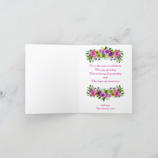 De Agradecimiento Tarjeta plegada del día del fundador