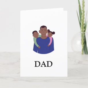 De Agradecimiento Tarjeta plegada del Día del Padre Africano