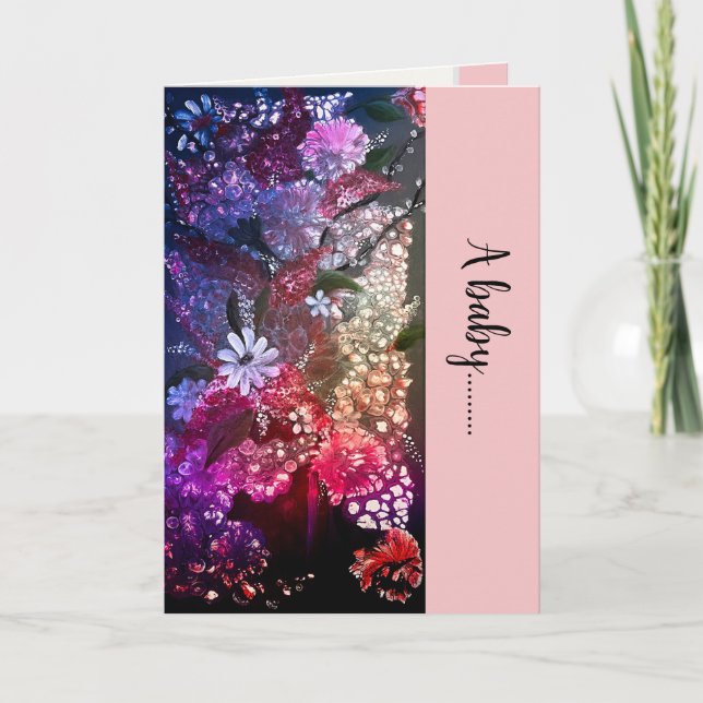 De Agradecimiento Tarjeta plegada para bebé (Anverso)