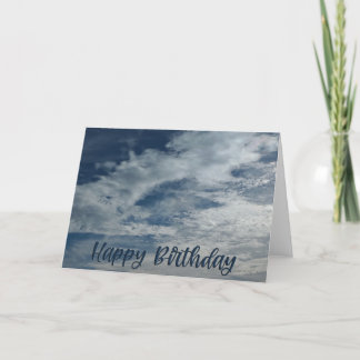 De Agradecimiento Tarjeta plegada Sky Happy Birthday 5x7