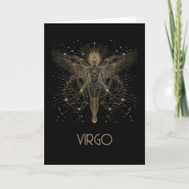 De Agradecimiento Tarjeta plegada Virgo Zodiac Constellation