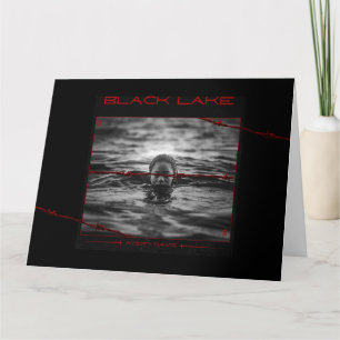 De Agradecimiento Tarjeta promocional del lago negro grunge oscuro c