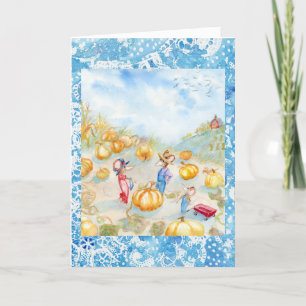 De Agradecimiento Tarjeta "Pumpkin Patch"