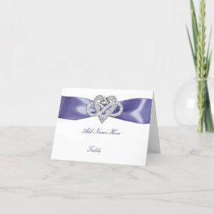 De Agradecimiento Tarjeta Purple Blue Infinity Heart Table Place