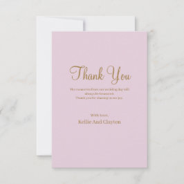 De Agradecimiento Tarjeta Purple Simple Boda Gracias