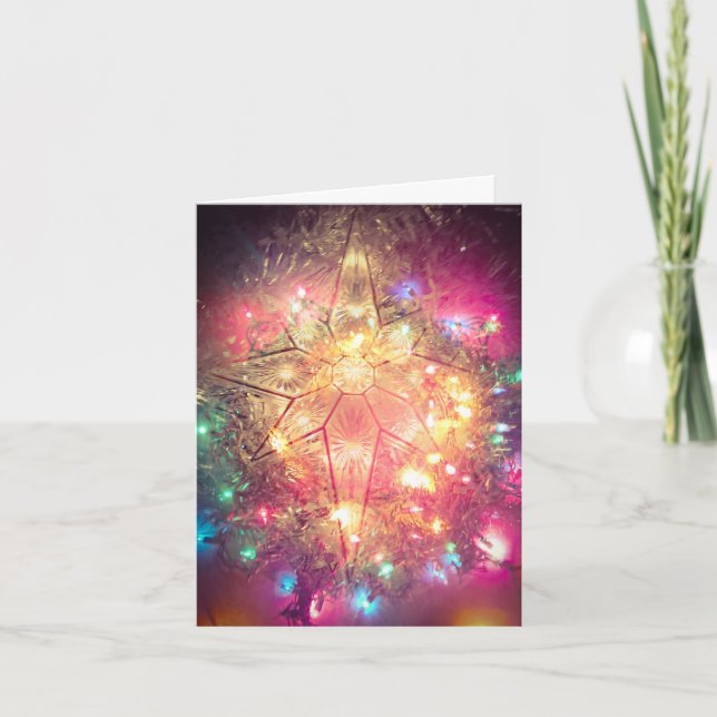 De Agradecimiento Tarjeta Ring and Star of Light Navidades (Anverso)