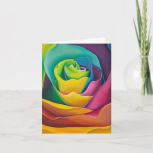 De Agradecimiento Tarjeta Rosa arcoiris