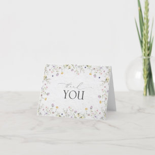 De Agradecimiento Tarjeta Rust Wildflower Summer Shower