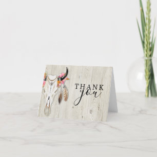 De Agradecimiento Tarjeta Rustic Antler