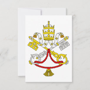 De Agradecimiento Tarjeta Sagrada del Escudo del Vaticano
