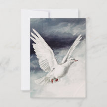 Tarjeta Sagrada del Espíritu Santo Paloma Descendi