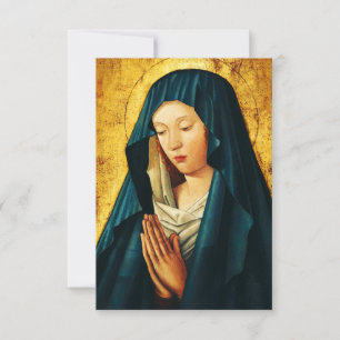 De Agradecimiento Tarjeta Santa Virgen María Odigitria Premium Bizan