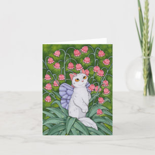 De Agradecimiento Tarjeta SCENT para gato lindo gato Fairy Cats Affi