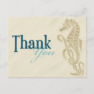 De Agradecimiento Tarjeta Seahorse Gracias