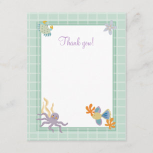 De Agradecimiento Tarjeta Seaquest Under Sea Flat