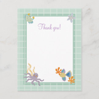 De Agradecimiento Tarjeta Seaquest Under Sea Flat