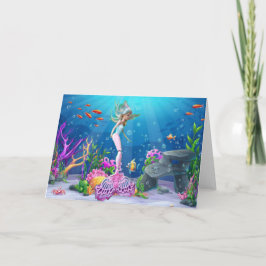 De Agradecimiento Tarjeta sirena