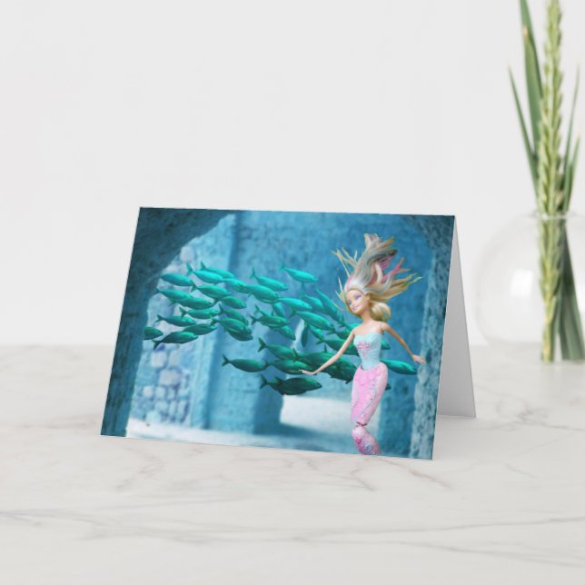 De Agradecimiento Tarjeta sirena (Anverso)