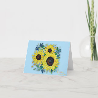 De Agradecimiento Tarjeta Sky Blue "Sunny Day"
