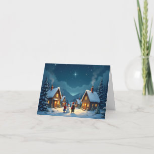 De Agradecimiento Tarjeta Snowman 2 Navidades personalizados