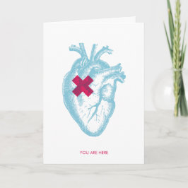De Agradecimiento Tarjeta Valentine Heart. Estás Aquí.