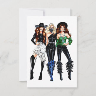 De Agradecimiento Tarjeta Vintage Cowgirl Gracias