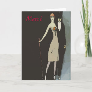 De Agradecimiento Tarjeta Vintage Gracias