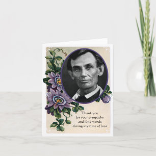 De Agradecimiento Tarjeta Vintage Purple Flower