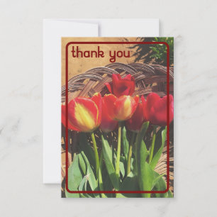 De Agradecimiento Tarjeta Vintage Tulip Gracias