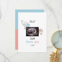 Ultrasonido Funny Twin 1Gracias Tarjeta Baby View