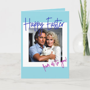 De Agradecimiento Una graciosa tarjeta Happy Easter; humor negro; pe