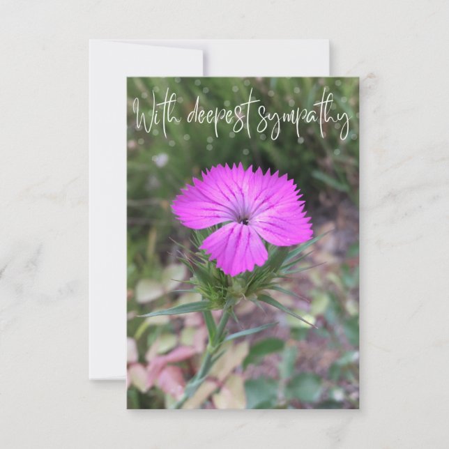 De Agradecimiento Una tarjeta "con la mayor simpatía" (Anverso)