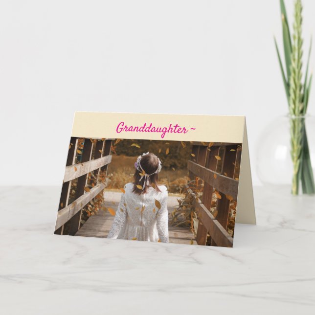 DE AGRADECIMIENTO UNA TARJETA GRANDDAUGHTER EASTER (Anverso)