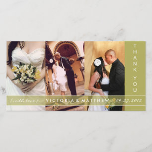 DE AGRADECIMIENTO UNIÓN VERDE KIWI   BODA GRACIAS TARJETA