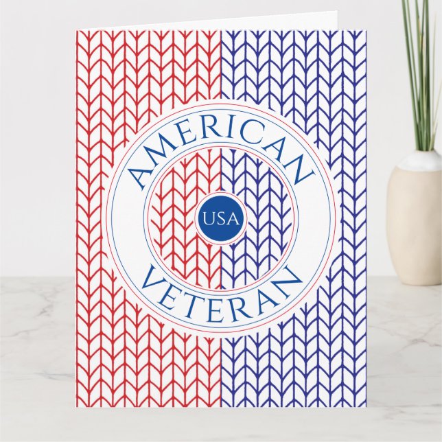De Agradecimiento VETERANO AMERICANO Gran Tarjeta "Gracias" (Anverso)