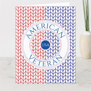De Agradecimiento VETERANO AMERICANO Gran Tarjeta "Gracias"