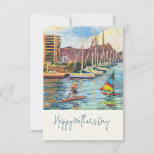 De Agradecimiento Vista Hawaiana desde tarjeta Magic Island