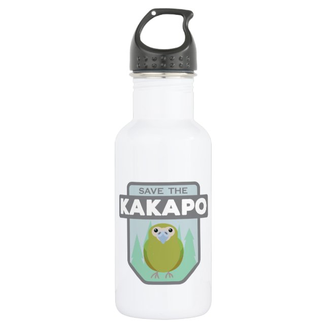 De Agua Ahorre la botella del Kakapo (Anverso)
