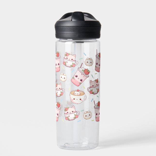 De Agua Botella acuática Gato Kawaii Camelbak (Delante)