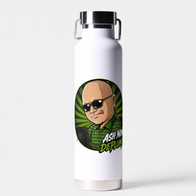 De Agua Botella aislada Ash Nom DePlume (Delantero)
