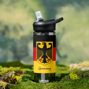 De Agua Botella alemana, bandera patriótica
