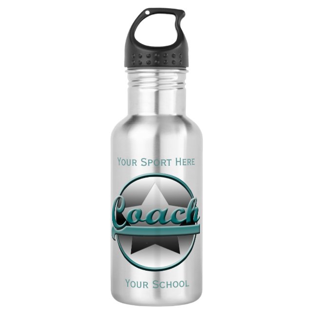 De Agua Botella Aqua y Gray Star Coach Liberty (Anverso)