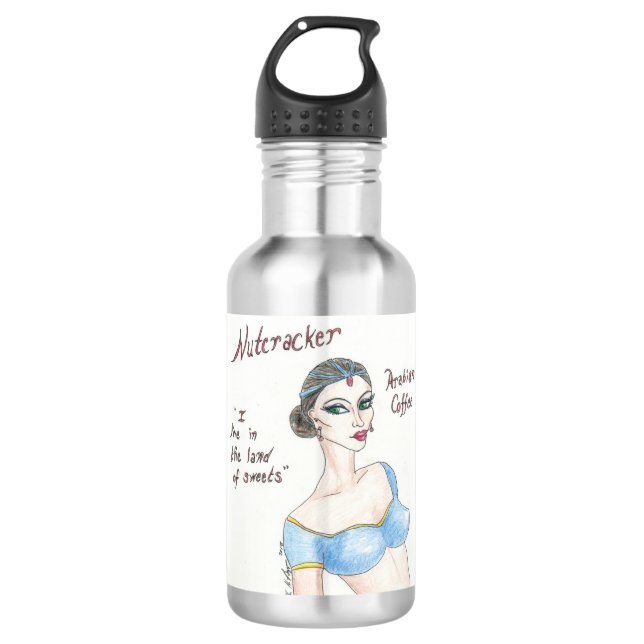 De Agua Botella del café árabe del cascanueces (Anverso)